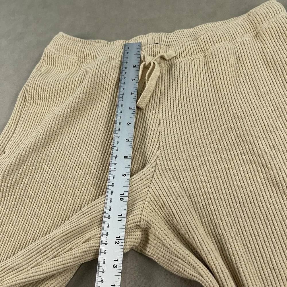 ATM Anthony Thomas Melillo Waffle Knit Wide Leg Sweatpants‎ Shitake Medium NWT